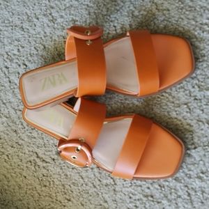 ZARA Leather mules